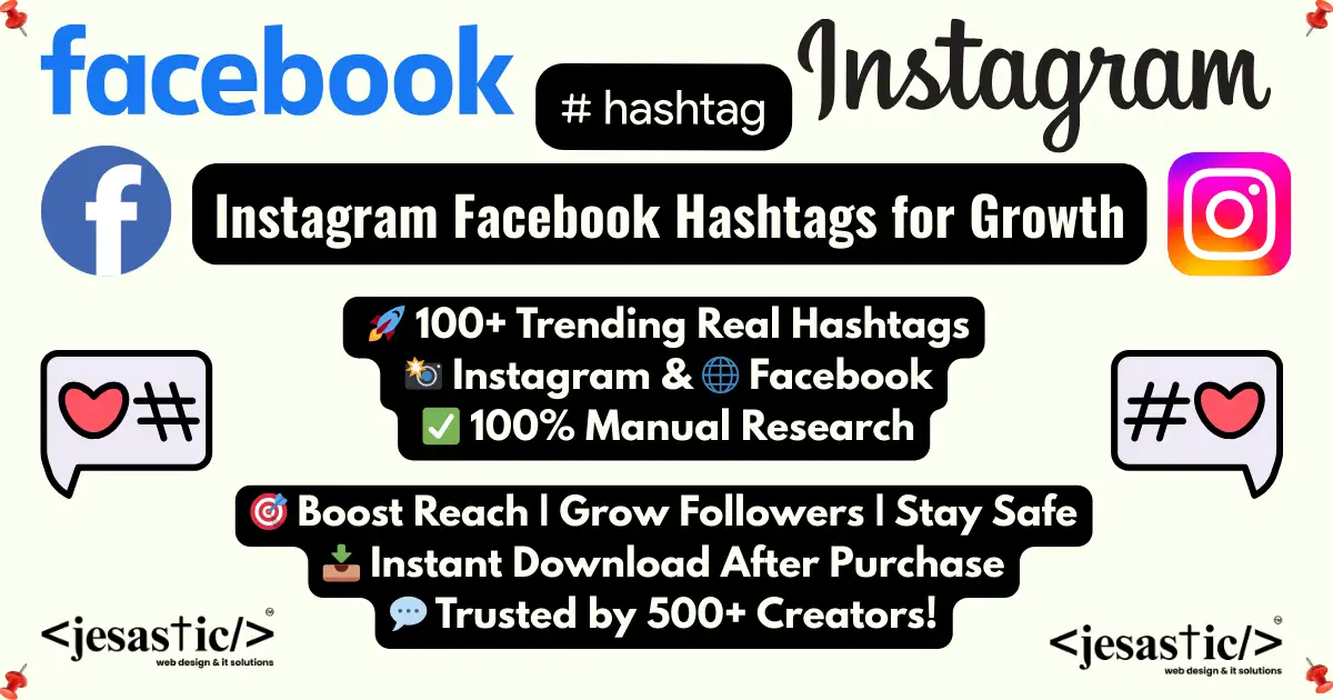 Instagram Facebook Hashtags for Growth